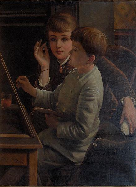 unknow artist The young artist Norge oil painting art